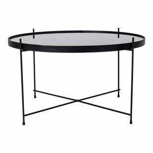 Czarny okrągły stolik ø 70 cm Venezia – House Nordic obraz