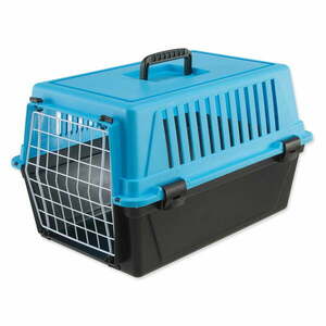 Czarno-jasnoniebieski transporter dla czworonoga 32x48 cm Ferplast Atlas 10 – Plaček Pet Products obraz