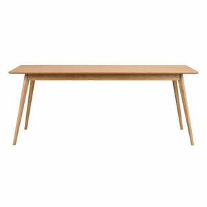 Rozkładany stół z blatem w dekorze jesionu 190x90 cm Yumi – Rowico obraz