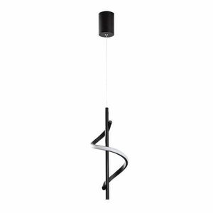 Czarna lampa wisząca LED ø 16 cm Likma – Opviq lights obraz