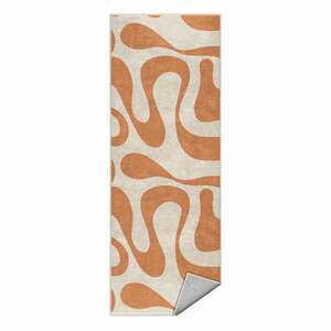 Pomarańczowy chodnik odpowiedni do prania 60x230 cm Caramel Latte – Mila Home obraz