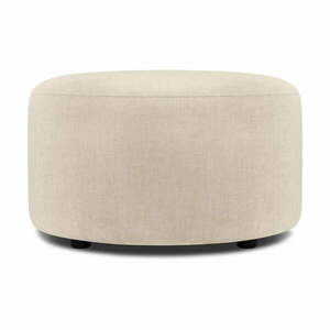 Beżowy aksamitny puf Mazzini Sofas Debbie, ø 68 cm obraz