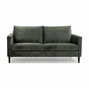 Zielono=szara sofa z aksamitnym obiciem Scandic Adagio, szer. 153 cm obraz