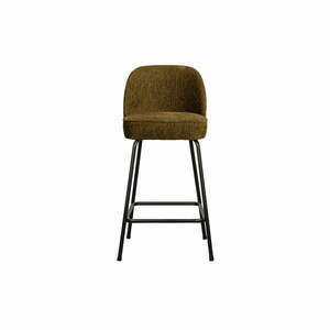 Aksamitny hoker w kolorze brązu 89 cm Vogue – BePureHome obraz