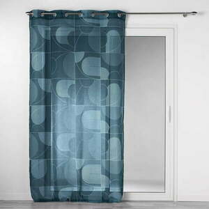 Ciemnoniebieska firanka z woalu 140x280 cm Esquisse – douceur d'intérieur obraz