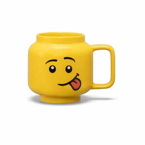 Żółty ceramiczny kubek dla dzieci 530 ml Head – LEGO® obraz