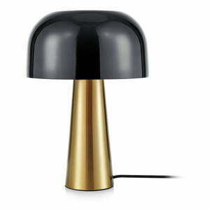 Lampa stołowa w kolorze miedzi z czarnym kloszem Markslöjd Blanca obraz