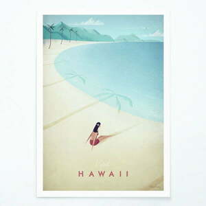 Plakat Travelposter Hawaii, 30 x 40 cm obraz