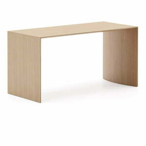 Stolik w dekorze dębu w jasnym naturalnym kolorze 45x90 cm Litto – Kave Home obraz