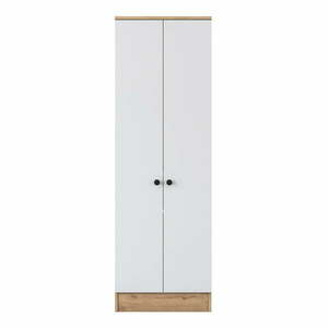 Biała szafa w dekorze orzecha 60x183 cm Theresa – Kalune Design obraz