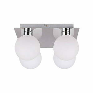 Lampa sufitowa w kolorze srebra ze szklanym kloszem 25x25 cm Oden – Candellux Lighting obraz