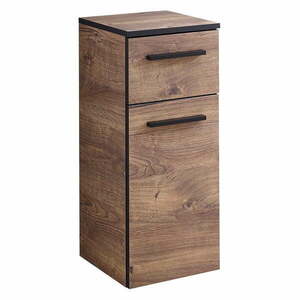 Brązowa niska szafka łazienkowa w dekorze dębu 30x72 cm Set 374 – Pelipal obraz