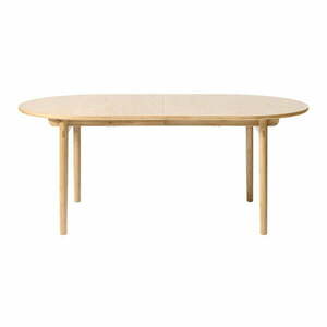 Rozkładany stół w dekorze dębu 100x190 cm Carno – Unique Furniture obraz