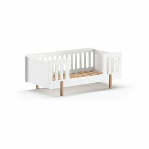 Białe łóżeczko z litego drewna sosnowego 70x140 cm SMILE – Vipack obraz