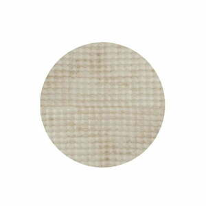 Beżowy okrągły dywan odpowiedni do prania ø 80 cm Bubble Cream – Mila Home obraz