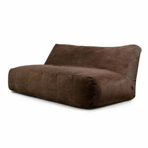 Ciemnobrązowy sztruksowy worek do siedzenia Sofa Tube 190 – SLOWDOWN obraz