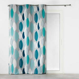 Niebieska zasłona 140x240 cm Leafy – douceur d'intérieur obraz
