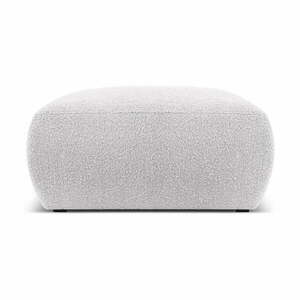 Jasnoszary puf z materiału bouclé Molino – Micadoni Home obraz