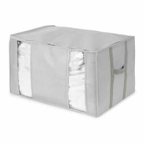 Tekstylny pojemnik do przechowywania ubrań próżniowy/usztywniany 56x42x33 cm Granit – Compactor obraz
