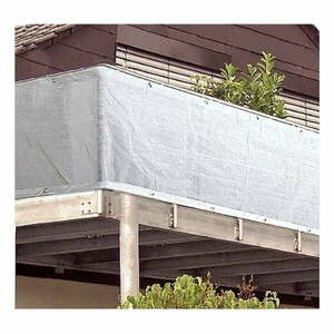 Biała plastikowa osłona balkonowa 500x90 cm – Garden Pleasure obraz