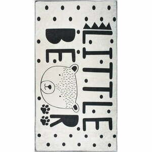 Czarno-biały dywan dziecięcy odpowiedni do prania 100x160 cm Little Bear – Vitaus obraz