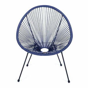 Niebieski metalowy/plastikowy fotel ogrodowy Avocado Comfort – Bonami Selection obraz