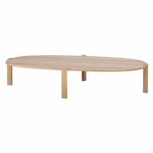 Stolik z litego drewna dębowego w naturalnym kolorze 100x180 cm Kulin – Gazzda obraz