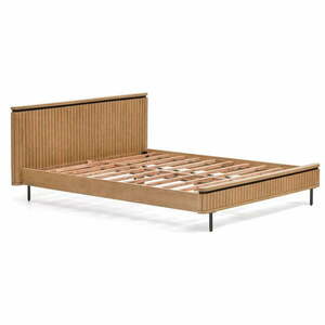 Łóżko dwuosobowe z drewna mango ze stelażem 160x200 cm Licia – Kave Home obraz