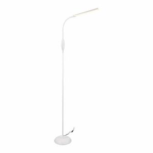 Biała lampa stojąca LED (wys. 145 cm) Toro – Trio obraz