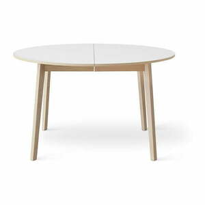 Okrągły rozkładany stół z dodatkowym białym blatem ø 130 cm Single – Hammel Furniture obraz
