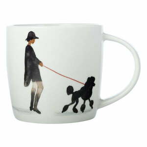 Biały porcelanowy kubek 400 ml Fashion Poodle – Maxwell & Williams obraz