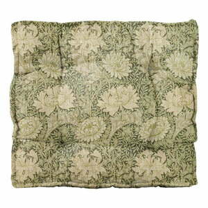Zielono-kremowy taboret Green Morris – Tierra Bella obraz