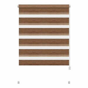 Brązowa roleta dzień i noc 57x150 cm Zebra Natur – Gardinia obraz