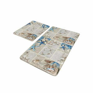 Beżowe dywaniki łazienkowe zestaw 2 szt. 60x100 cm – Mila Home obraz