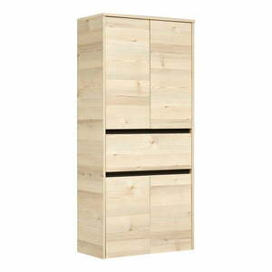 Wysoka wisząca szafka łazienkowa w dekorze sosny w naturalnym kolorze 146x67 cm Quickset 393 – Pelipal obraz