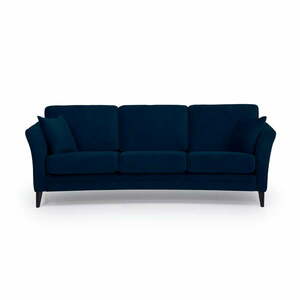 Ciemnoniebieska aksamitna sofa Scandic Eden, 237 cm obraz