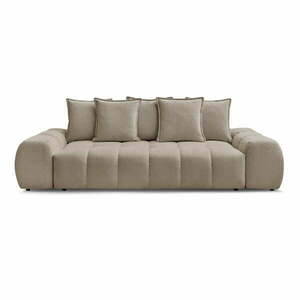 Szarobrązowa sofa z tkaniny szenilowej 278 cm Everest – Bobochic Paris obraz