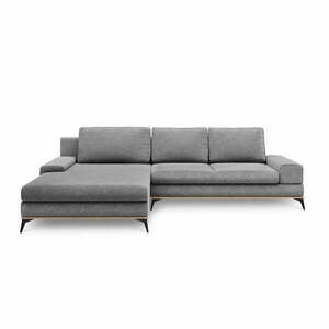 Szary rozkładany narożnik Windsor & Co Sofas Planet, lewostronny obraz