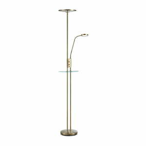 Lampa stojąca z LED w kolorze mosiądzu Markslöjd Friend Uplight obraz