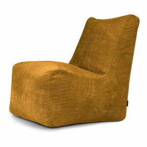 Musztardowy sztruksowy worek do siedzenia Seat Lounge – SLOWDOWN obraz
