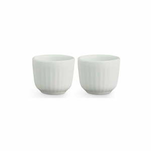 Zestaw 2 białych porcelanowych kieliszków do jajek Kähler Design Hammershoi, ⌀ 8 cm obraz