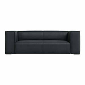 Ciemnoniebieska skórzana sofa 212 cm Madame – Windsor & Co Sofas obraz