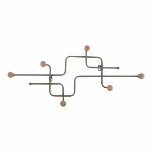 Szary metalowy wieszak ścienny 60, 5 cm Metro – PT LIVING obraz