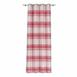 Czerwono-beżowa zasłona 140x255 cm Doina – Mendola Fabrics obraz