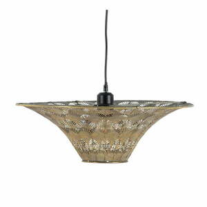 Lampa wisząca w kolorze złota z metalowym kloszem – Ixia obraz
