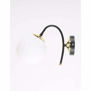 Biało-czarny kinkiet ø 15 cm Yoyo – Squid Lighting obraz