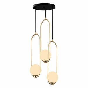 Lampa wisząca w kolorze złota Squid Lighting Arch, wys. 146 cm obraz
