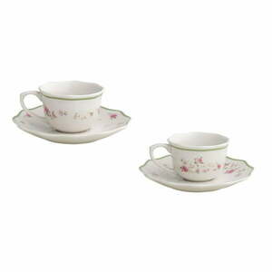 Białe porcelanowe filiżanki zestaw 2 szt. na espresso 90 ml Nonna Rosa – Brandani obraz