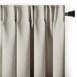 Beżowa zaciemniająca zasłona termiczna 140x270 cm Pleat – Restilo obraz