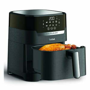 Czarna frytkownica beztłuszczowa Easy Fry & Grill – Tefal obraz
